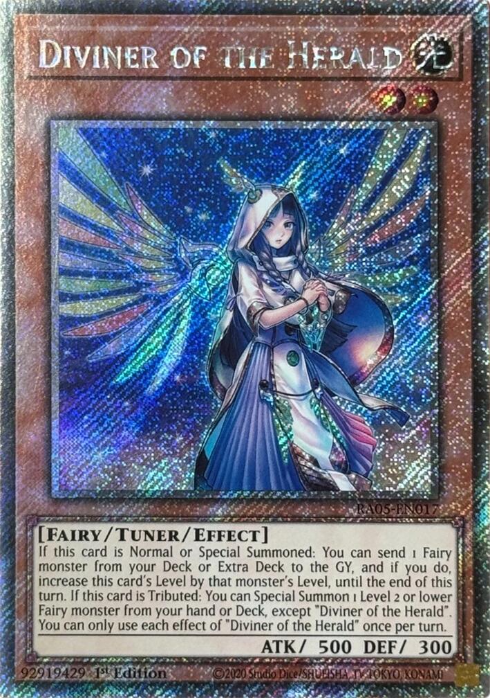 Diviner of the Herald (Platinum Secret Rare) [RA05-EN017] Platinum Secret Rare | Chromatic Games