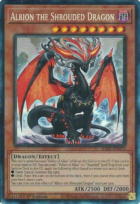 Albion the Shrouded Dragon (Collector's Rare) [RA05-EN019] Collector's Rare | Chromatic Games