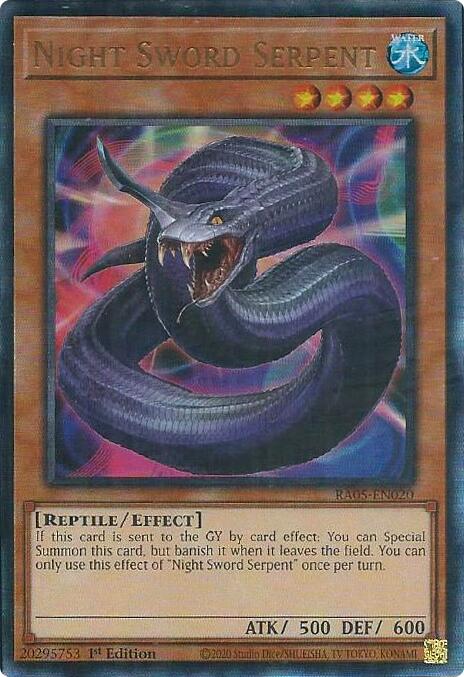 Night Sword Serpent (Ultimate Rare) [RA05-EN020] Ultimate Rare | Chromatic Games