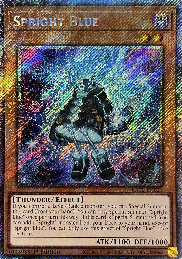 Spright Blue (Platinum Secret Rare) [RA05-EN021] Platinum Secret Rare | Chromatic Games