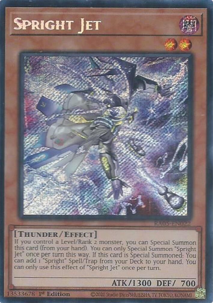 Spright Jet (Secret Rare) [RA05-EN022] Secret Rare | Chromatic Games
