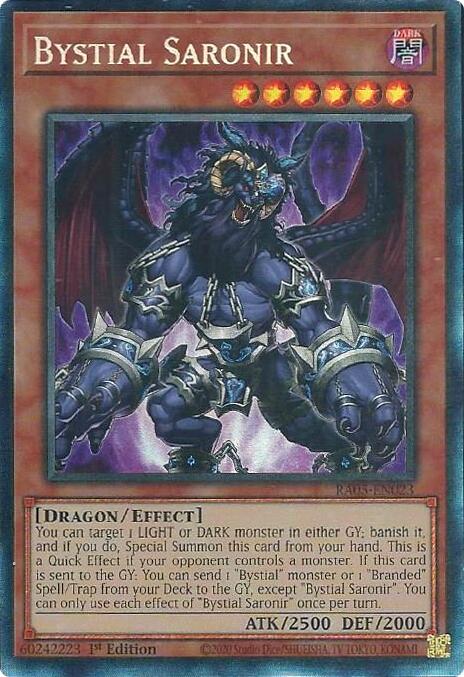 Bystial Saronir (Collector's Rare) [RA05-EN023] Collector's Rare | Chromatic Games