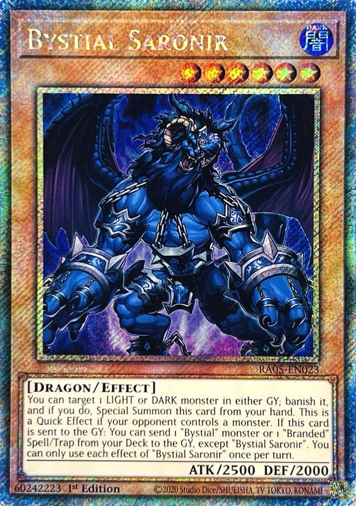 Bystial Saronir (Platinum Secret Rare) [RA05-EN023] Platinum Secret Rare | Chromatic Games