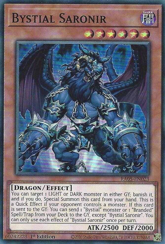 Bystial Saronir [RA05-EN023] Super Rare | Chromatic Games