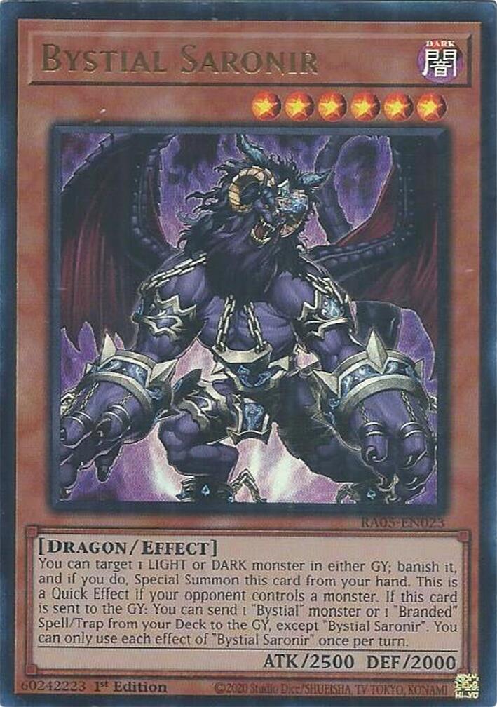 Bystial Saronir (Ultra Rare) [RA05-EN023] Ultra Rare | Chromatic Games