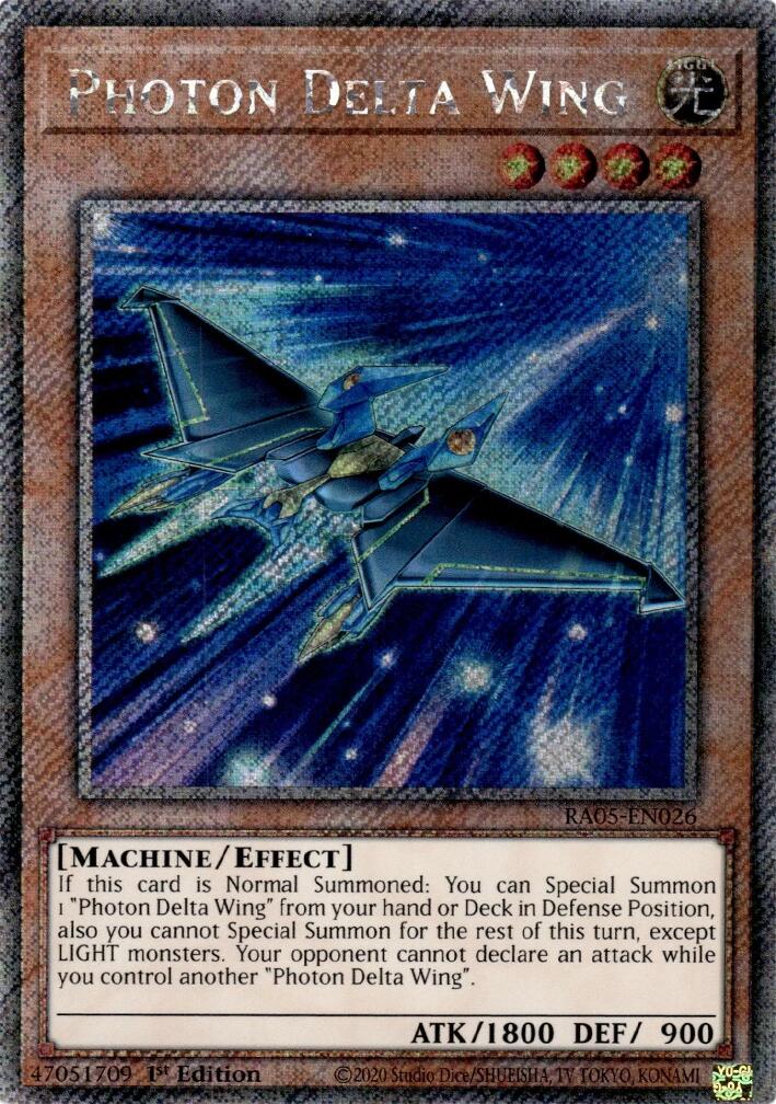 Photon Delta Wing (Platinum Secret Rare) [RA05-EN026] Platinum Secret Rare | Chromatic Games