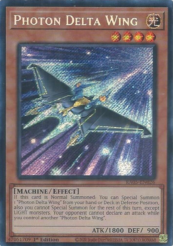 Photon Delta Wing (Secret Rare) [RA05-EN026] Secret Rare | Chromatic Games