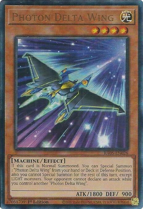 Photon Delta Wing (Ultimate Rare) [RA05-EN026] Ultimate Rare | Chromatic Games
