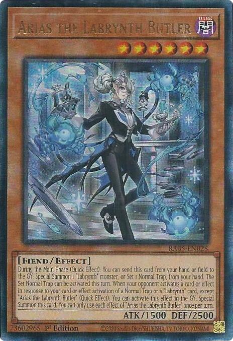 Arias the Labrynth Butler (Ultimate Rare) [RA05-EN028] Ultimate Rare | Chromatic Games