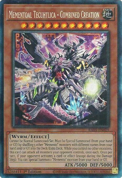 Mementoal Tecuhtlica - Combined Creation (Collector's Rare) [RA05-EN029] Collector's Rare | Chromatic Games