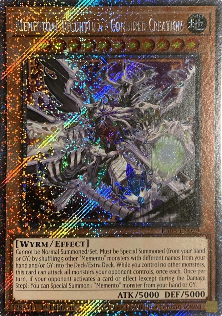 Mementoal Tecuhtlica - Combined Creation (Platinum Secret Rare) [RA05-EN029] Platinum Secret Rare | Chromatic Games