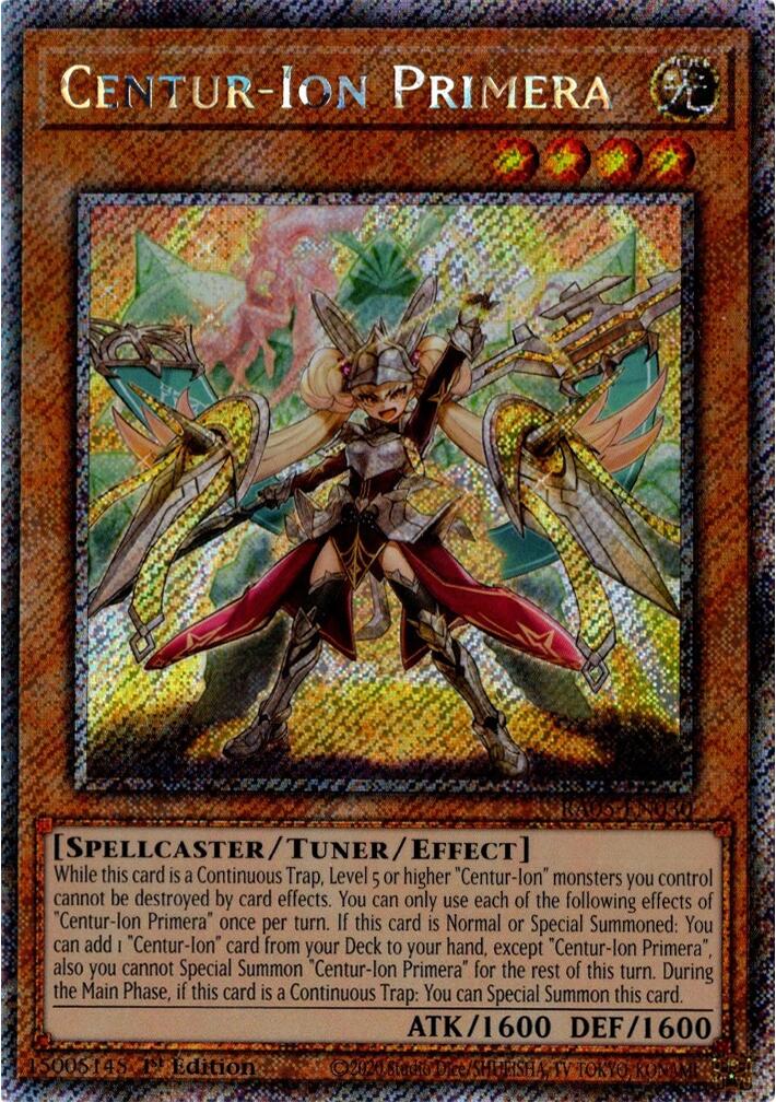 Centur-Ion Primera (Platinum Secret Rare) [RA05-EN030] Platinum Secret Rare | Chromatic Games