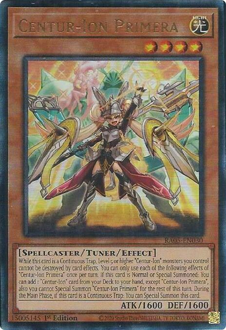 Centur-Ion Primera (Ultimate Rare) [RA05-EN030] Ultimate Rare | Chromatic Games