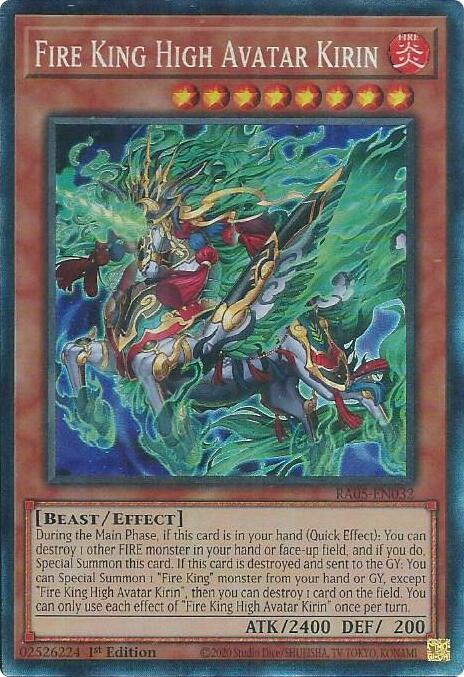 Fire King High Avatar Kirin (Collector's Rare) [RA05-EN032] Collector's Rare | Chromatic Games