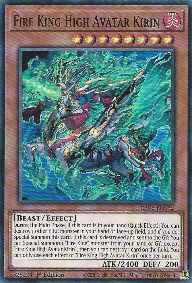 Fire King High Avatar Kirin [RA05-EN032] Super Rare | Chromatic Games