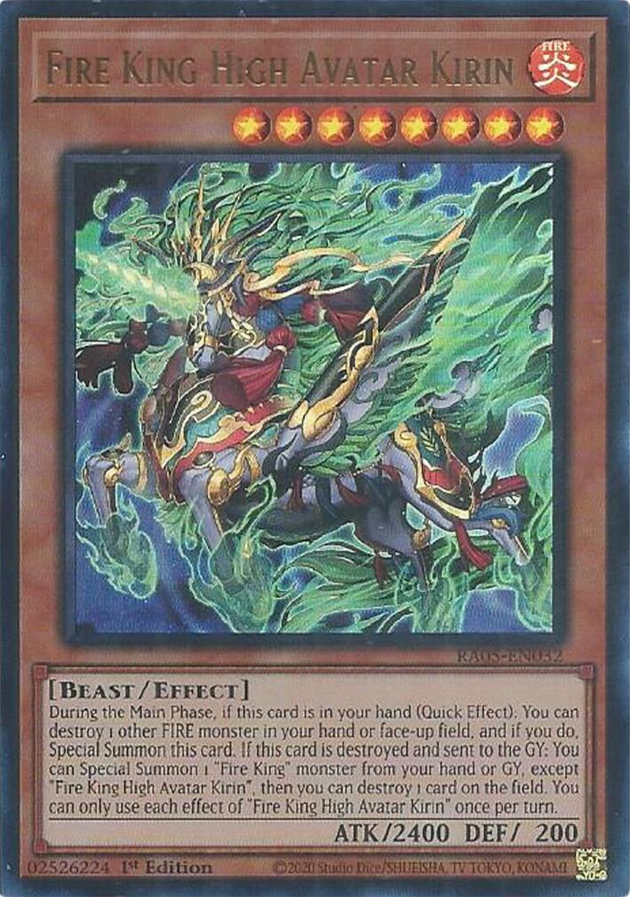 Fire King High Avatar Kirin (Ultra Rare) [RA05-EN032] Ultra Rare | Chromatic Games