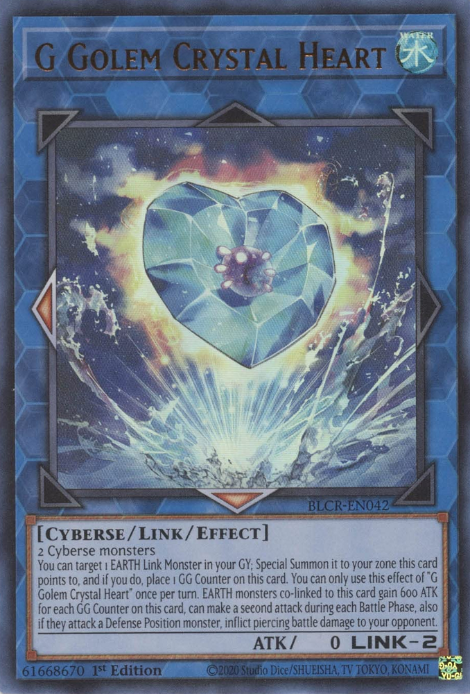 G Golem Crystal Heart [BLCR-EN042] Ultra Rare | Chromatic Games