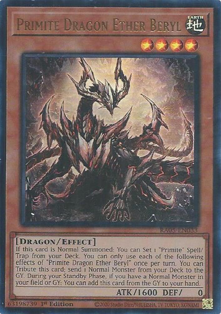 Primite Dragon Ether Beryl (Ultra Rare) [RA05-EN033] Ultra Rare | Chromatic Games
