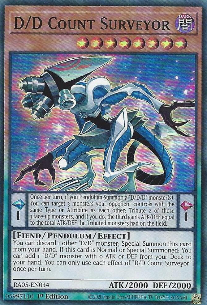 D/D Count Surveyor [RA05-EN034] Super Rare | Chromatic Games