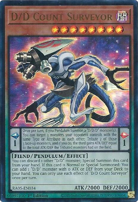 D/D Count Surveyor (Ultra Rare) [RA05-EN034] Ultra Rare | Chromatic Games