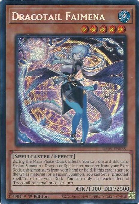 Dracotail Faimena (Secret Rare) [RA05-EN035] Secret Rare | Chromatic Games