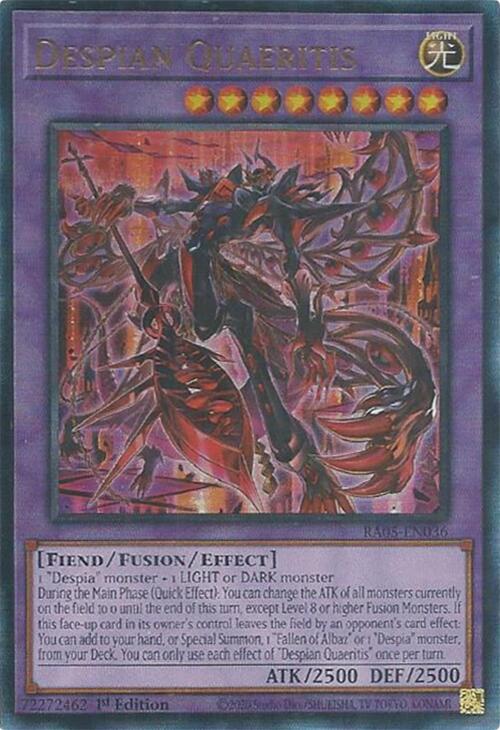 Despian Quaeritis (Ultimate Rare) [RA05-EN036] Ultimate Rare | Chromatic Games