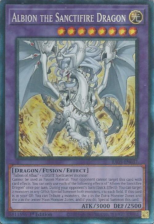 Albion the Sanctifire Dragon (Collector's Rare) [RA05-EN037] Collector's Rare | Chromatic Games