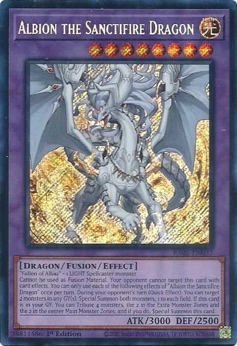 Albion the Sanctifire Dragon (Secret Rare) [RA05-EN037] Secret Rare | Chromatic Games