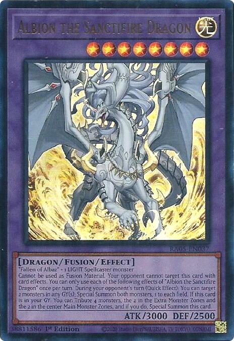 Albion the Sanctifire Dragon (Ultra Rare) [RA05-EN037] Ultra Rare | Chromatic Games