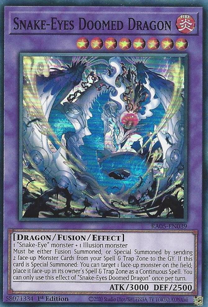 Snake-Eyes Doomed Dragon [RA05-EN039] Super Rare | Chromatic Games