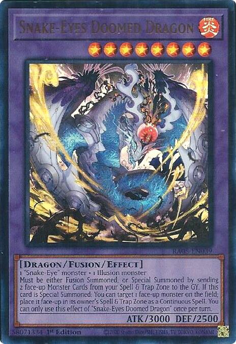 Snake-Eyes Doomed Dragon (Ultra Rare) [RA05-EN039] Ultra Rare | Chromatic Games