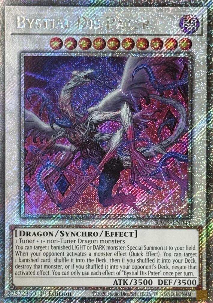 Bystial Dis Pater (Platinum Secret Rare) [RA05-EN041] Platinum Secret Rare | Chromatic Games