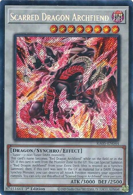 Scarred Dragon Archfiend (Secret Rare) [RA05-EN044] Secret Rare | Chromatic Games