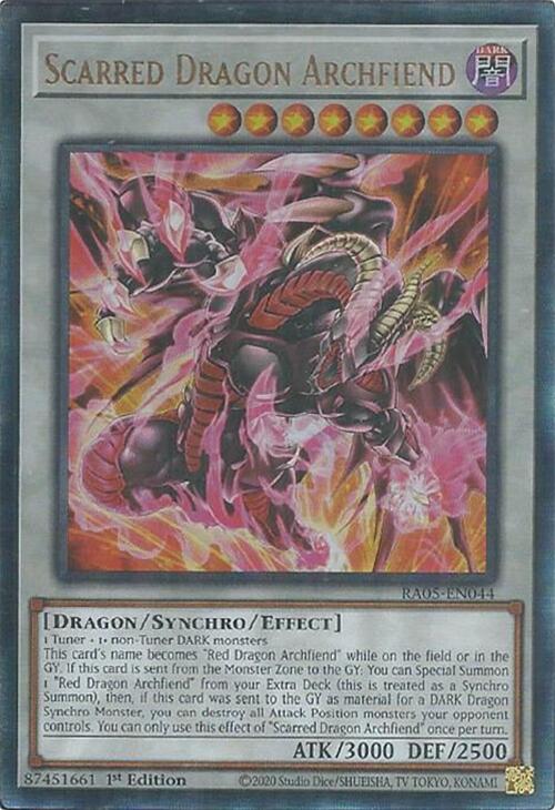 Scarred Dragon Archfiend (Ultimate Rare) [RA05-EN044] Ultimate Rare | Chromatic Games