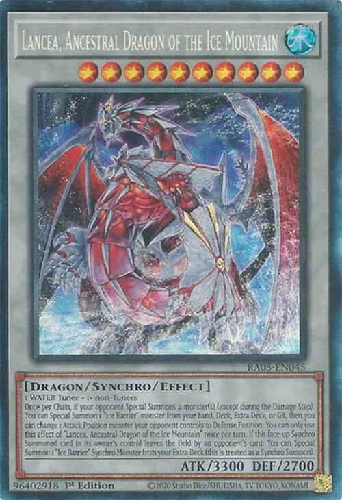 Lancea, Ancestral Dragon of the Ice Mountain (Collector's Rare) [RA05-EN045] Collector's Rare | Chromatic Games
