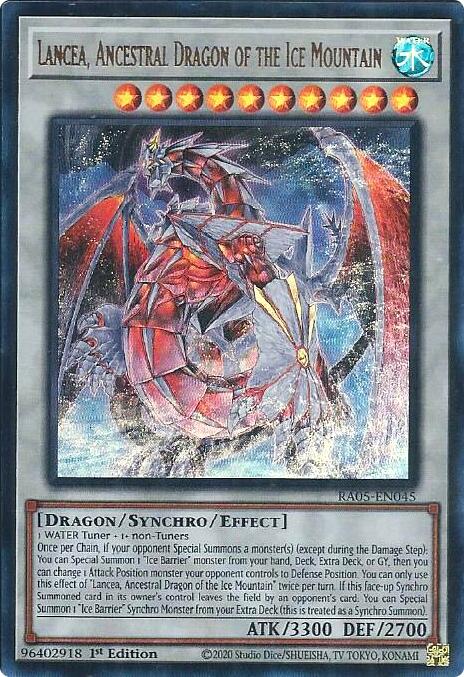 Lancea, Ancestral Dragon of the Ice Mountain (Ultra Rare) [RA05-EN045] Ultra Rare | Chromatic Games