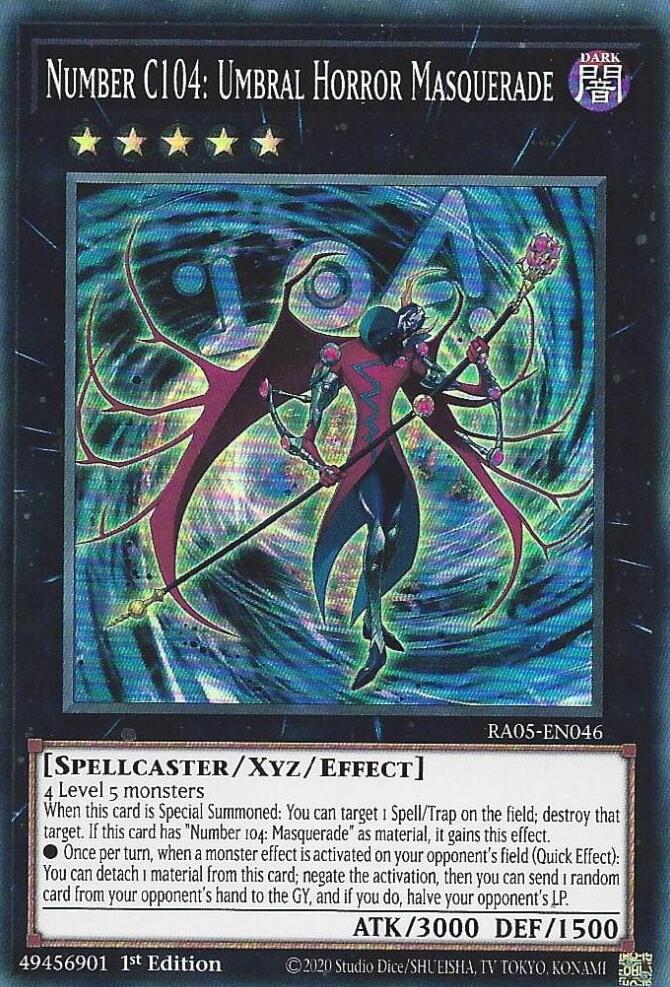 Number C104: Umbral Horror Masquerade [RA05-EN046] Super Rare | Chromatic Games