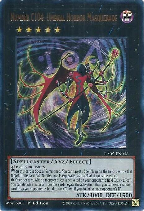 Number C104: Umbral Horror Masquerade (Ultra Rare) [RA05-EN046] Ultra Rare | Chromatic Games