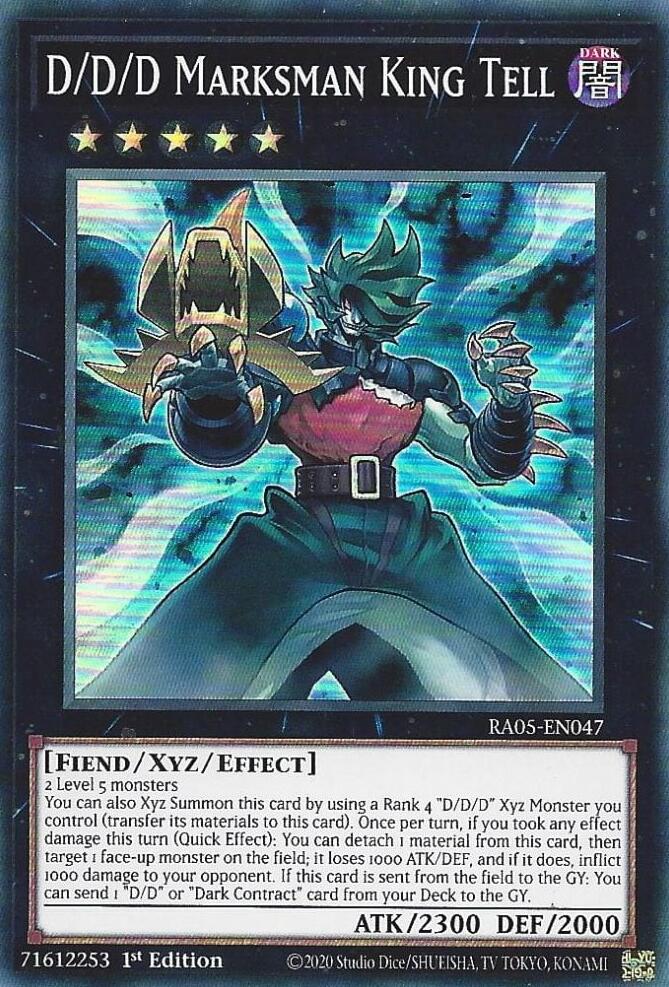 D/D/D Marksman King Tell [RA05-EN047] Super Rare | Chromatic Games