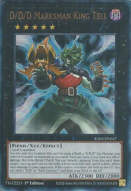 D/D/D Marksman King Tell (Ultimate Rare) [RA05-EN047] Ultimate Rare | Chromatic Games