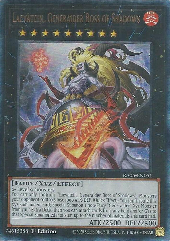 Laevatein, Generaider Boss of Shadows (Ultimate Rare) [RA05-EN051] Ultimate Rare | Chromatic Games