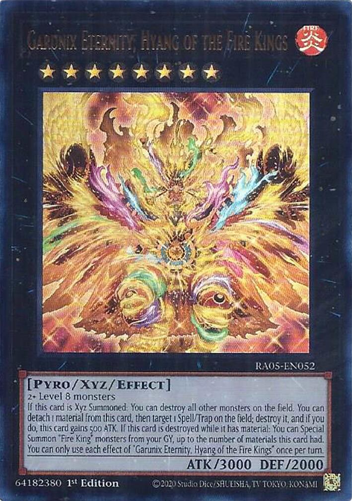 Garunix Eternity, Hyang of the Fire Kings (Ultra Rare) [RA05-EN052] Ultra Rare | Chromatic Games