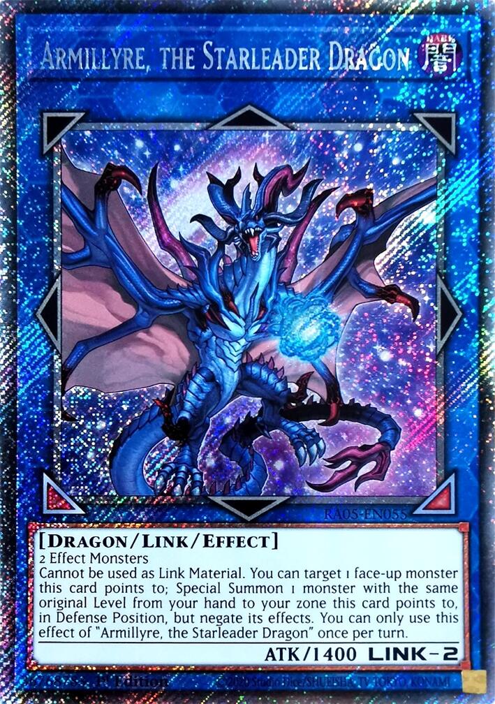 Armillyre, the Starleader Dragon (Platinum Secret Rare) [RA05-EN055] Platinum Secret Rare | Chromatic Games