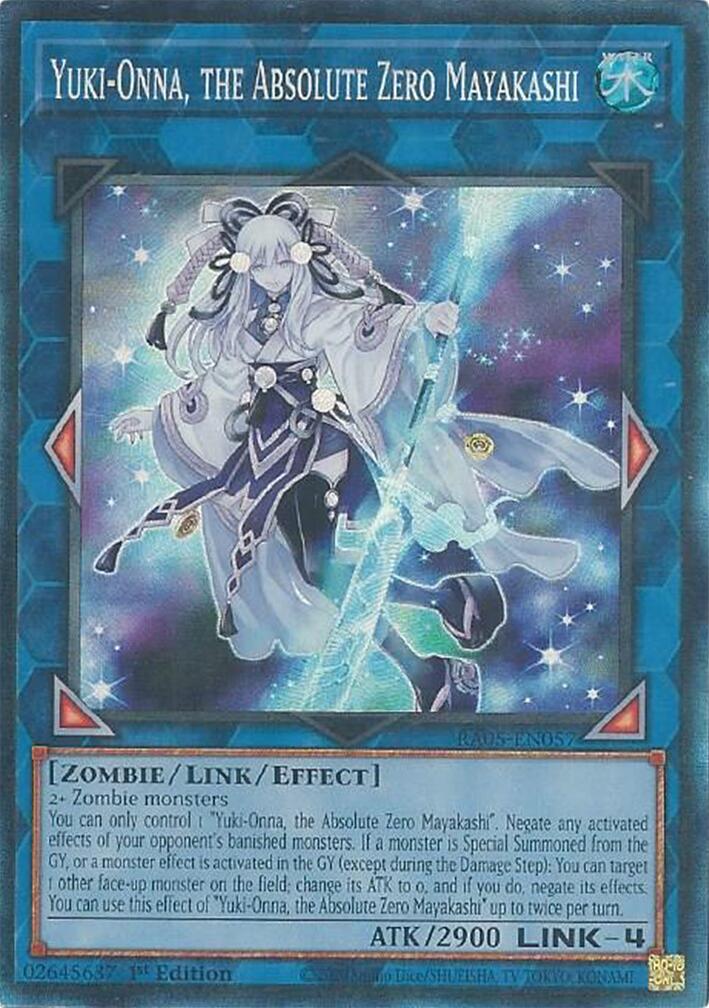 Yuki-Onna, the Absolute Zero Mayakashi (Collector's Rare) [RA05-EN057] Collector's Rare | Chromatic Games