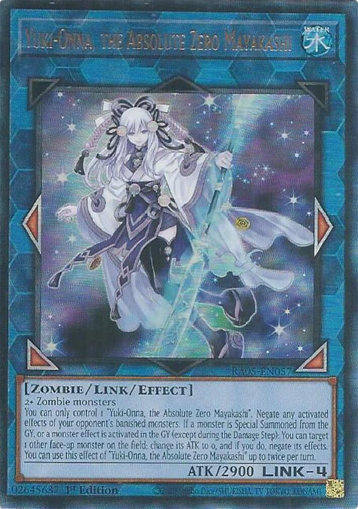 Yuki-Onna, the Absolute Zero Mayakashi (Ultimate Rare) [RA05-EN057] Ultimate Rare | Chromatic Games