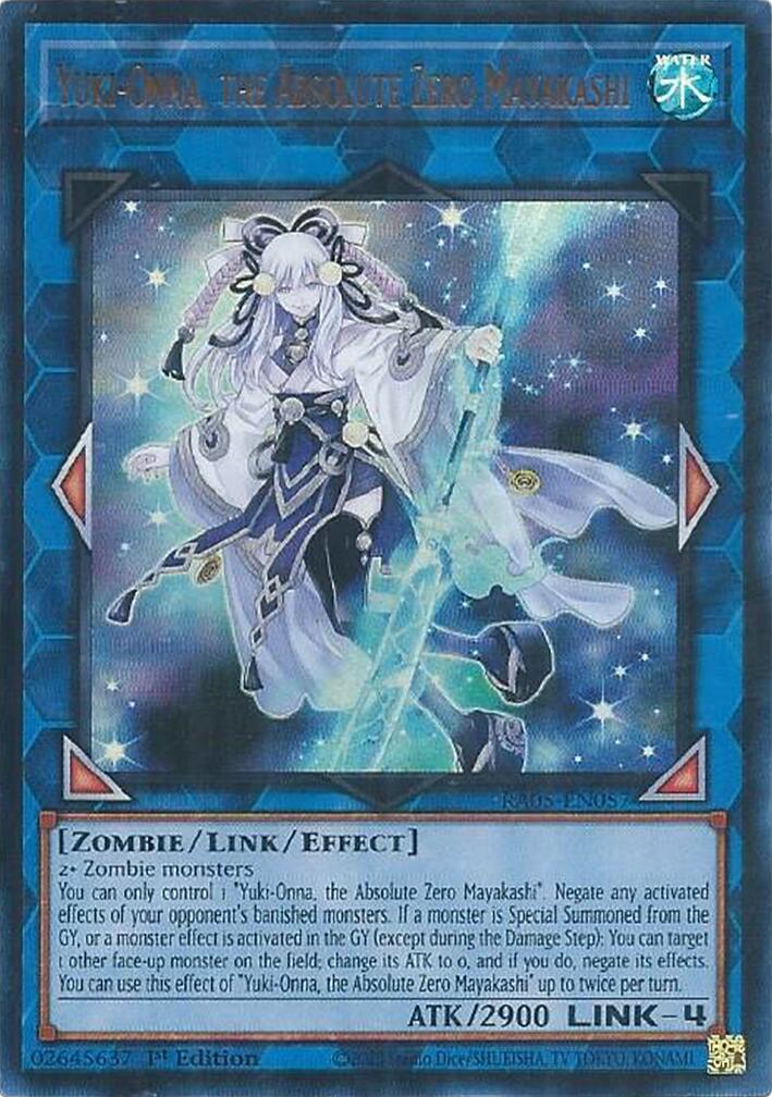 Yuki-Onna, the Absolute Zero Mayakashi (Ultra Rare) [RA05-EN057] Ultra Rare | Chromatic Games