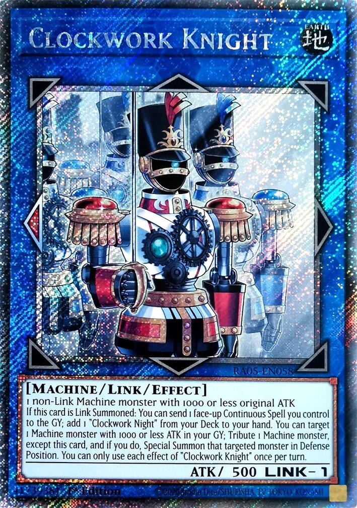 Clockwork Knight (Platinum Secret Rare) [RA05-EN058] Platinum Secret Rare | Chromatic Games