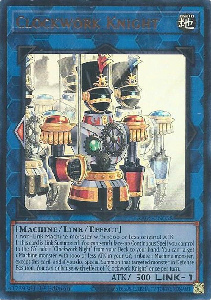 Clockwork Knight (Ultra Rare) [RA05-EN058] Ultra Rare | Chromatic Games