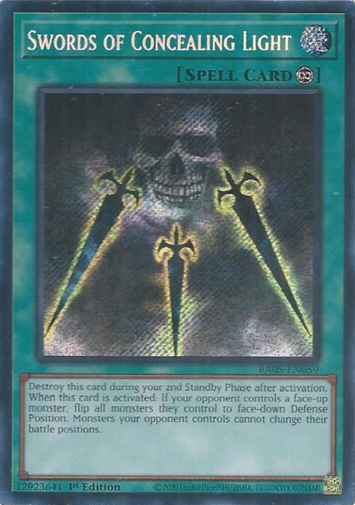 Swords of Concealing Light (Secret Rare) [RA05-EN059] Secret Rare | Chromatic Games