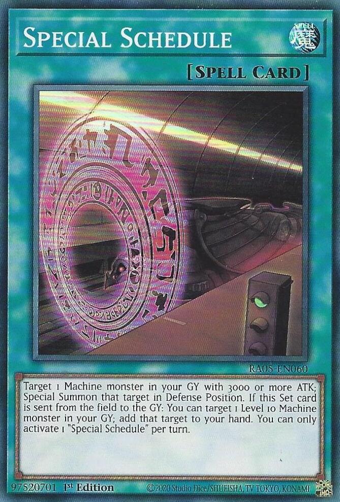 Special Schedule [RA05-EN060] Super Rare | Chromatic Games